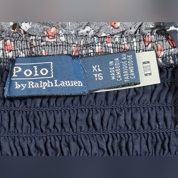 Polo Ralph Lauren Kezia Ditzy Floral Smocked Off The Shoulder Top Size XL - Picture 5 of 15